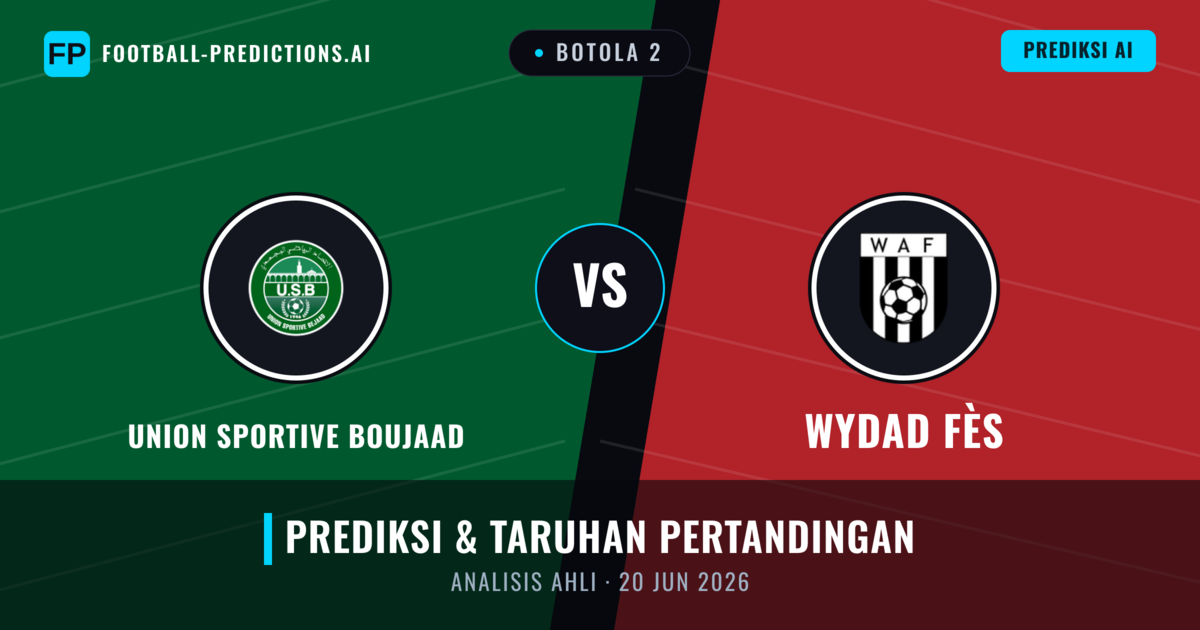 Union Sportive Boujaad vs Wydad Fès — prediksi dan pratinjau pertandingan