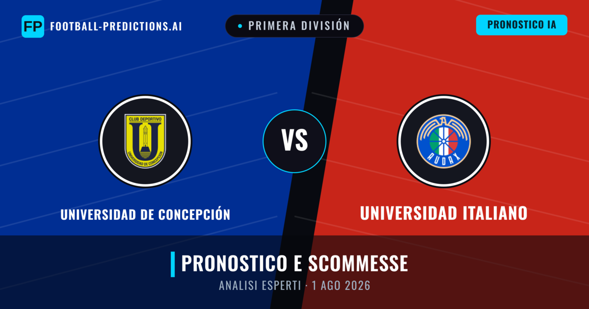 Universidad de Concepción vs Universidad Italiano — pronostico e anteprima del match