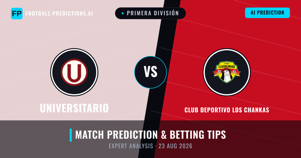 Universitario vs Club Deportivo Los Chankas — match prediction & preview