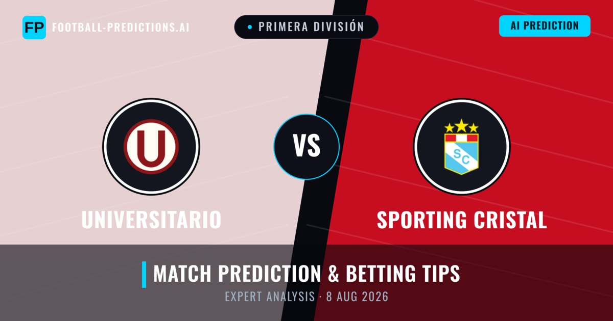 Universitario vs Sporting Cristal — match prediction & preview