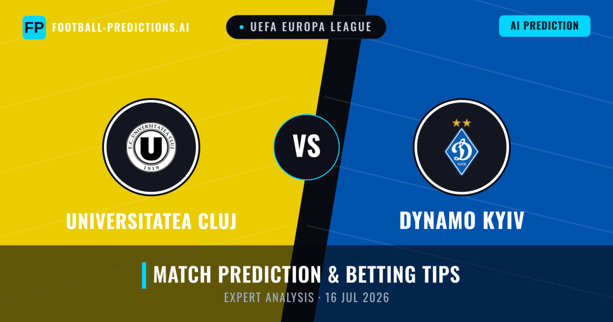 Universitatea Cluj vs Dynamo Kyiv — match prediction & preview