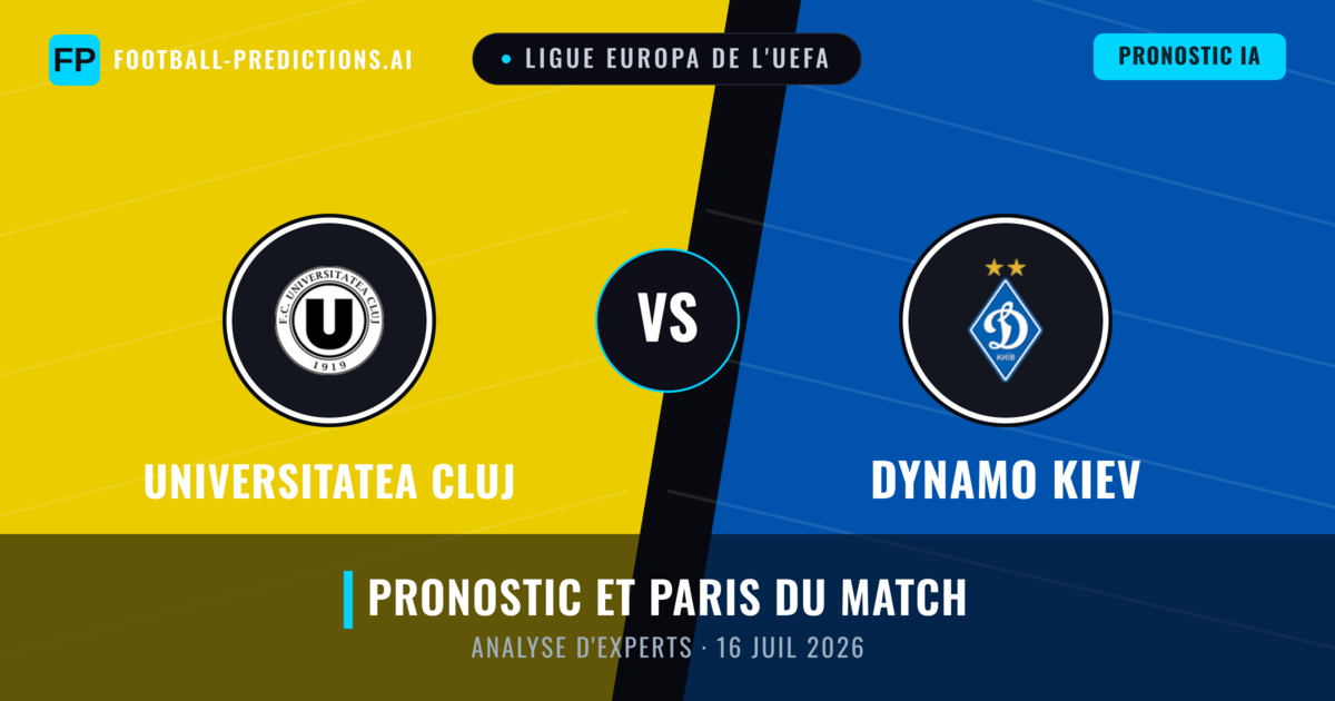 Universitatea Cluj vs Dynamo Kiev — pronostic et avant-match