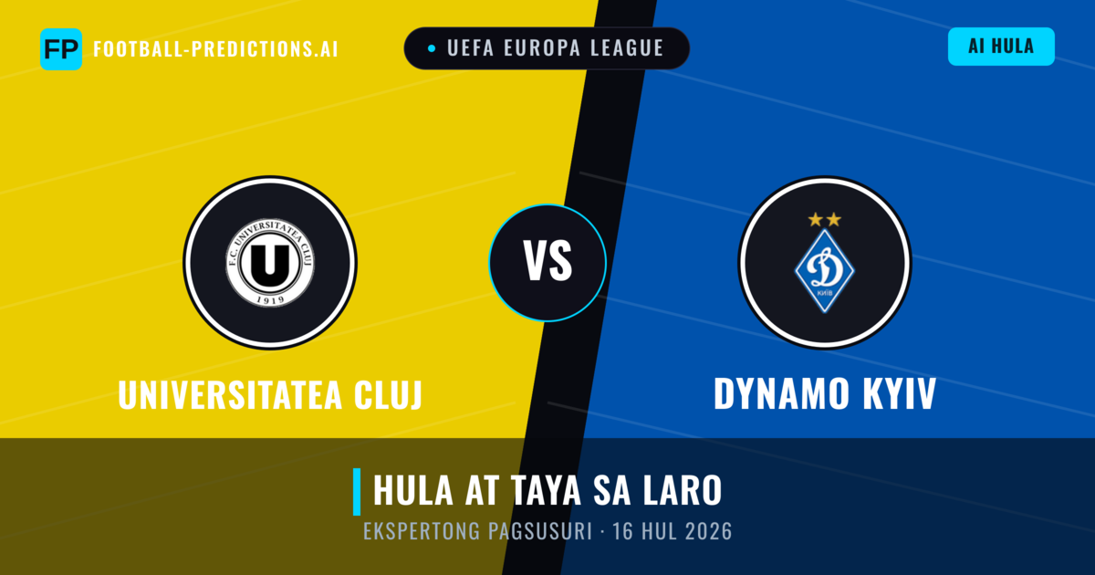 Universitatea Cluj vs Dynamo Kyiv — hula at preview ng laban
