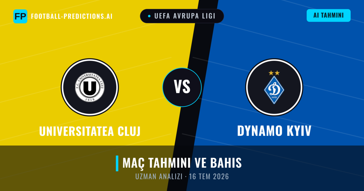 Universitatea Cluj - Dynamo Kyiv — maç tahmini ve önizleme