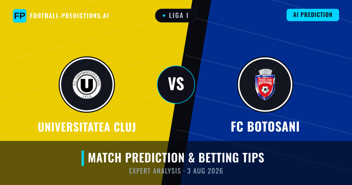 Universitatea Cluj vs FC Botosani — match prediction & preview