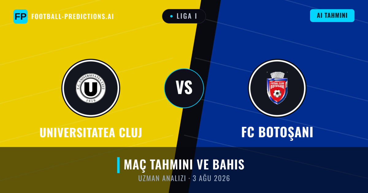 Universitatea Cluj - FC Botoşani — maç tahmini ve önizleme