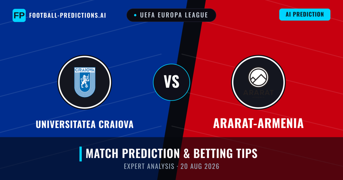 Universitatea Craiova vs Ararat-Armenia — match prediction & preview