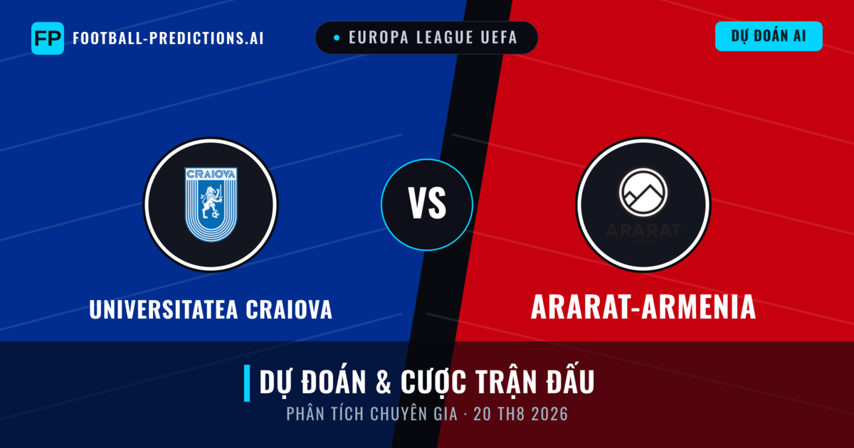Universitatea Craiova vs Ararat-Armenia — dự đoán và xem trước trận đấu
