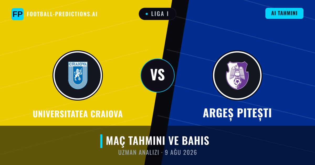 Universitatea Craiova - Argeș Pitești — maç tahmini ve önizleme