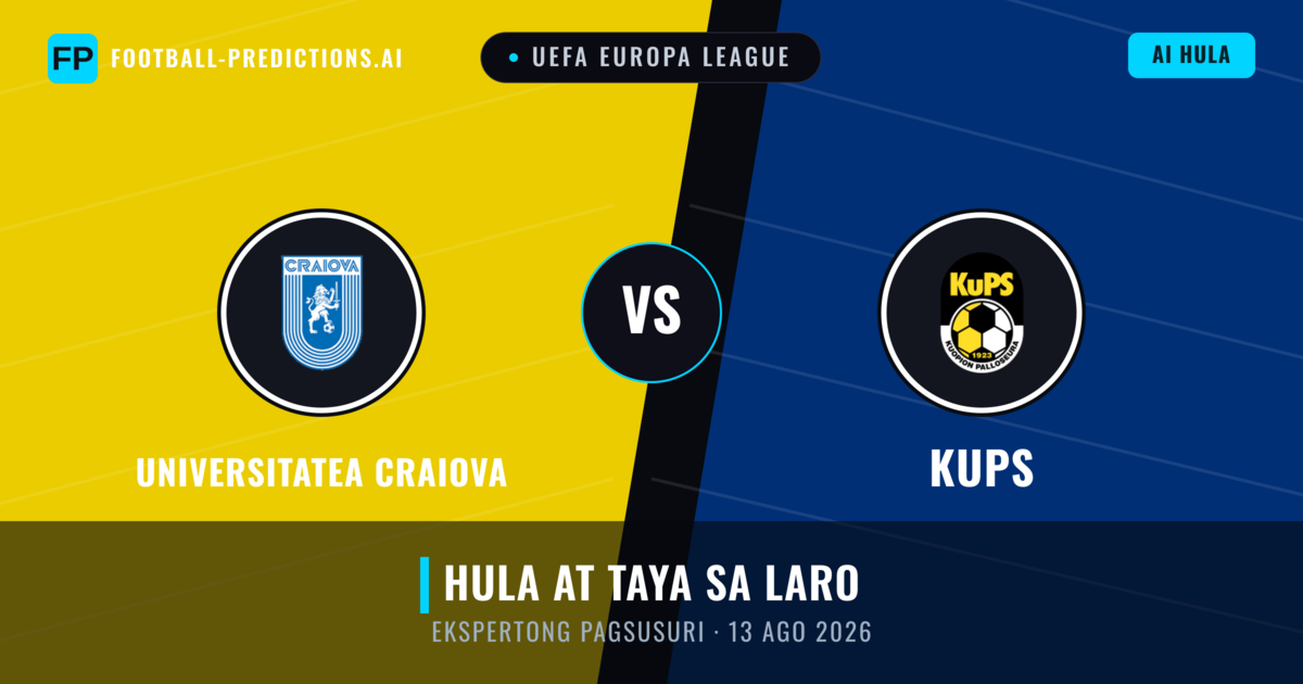 Universitatea Craiova vs KuPS — hula at preview ng laban