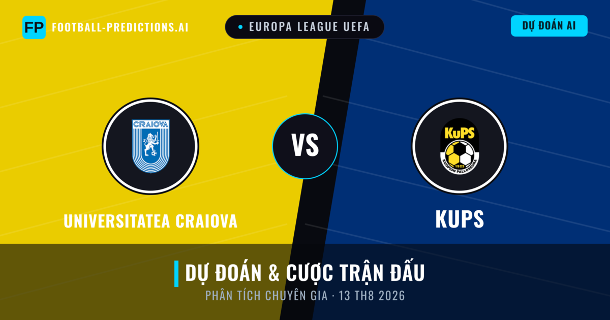 Universitatea Craiova vs KuPS — dự đoán và xem trước trận đấu