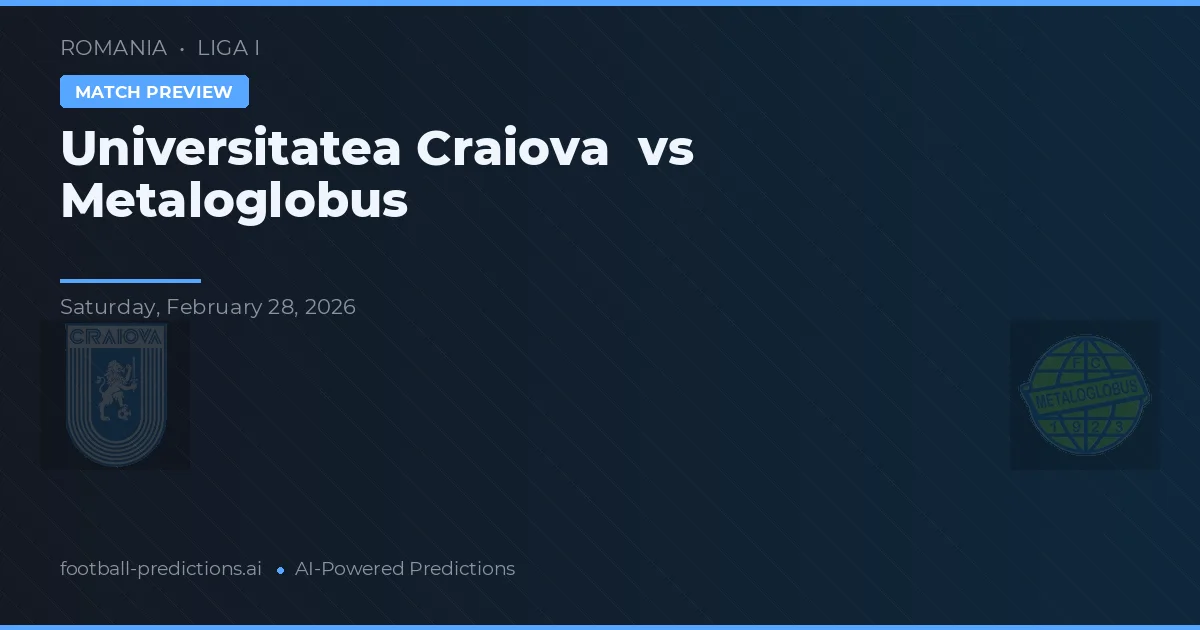 Universitatea Craiova vs Metaloglobus — hula at preview ng laban