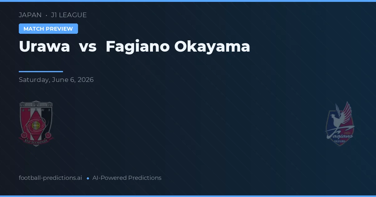 Urawa Reds vs Fagiano Okayama — prediksi dan pratinjau pertandingan