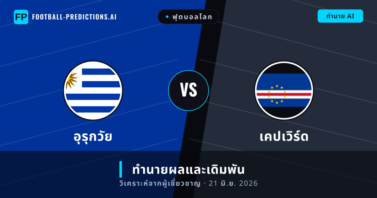อุรุกวัย พบ เคปเวิร์ด — ทำนายผลและพรีวิวการแข่งขัน