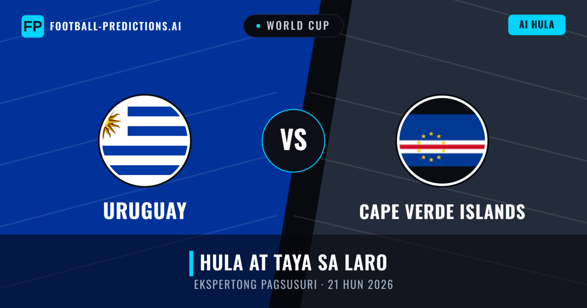 Uruguay vs Cape Verde Islands — hula at preview ng laban