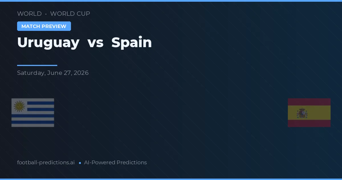 Uruguay vs Spanyol β prediksi dan pratinjau pertandingan