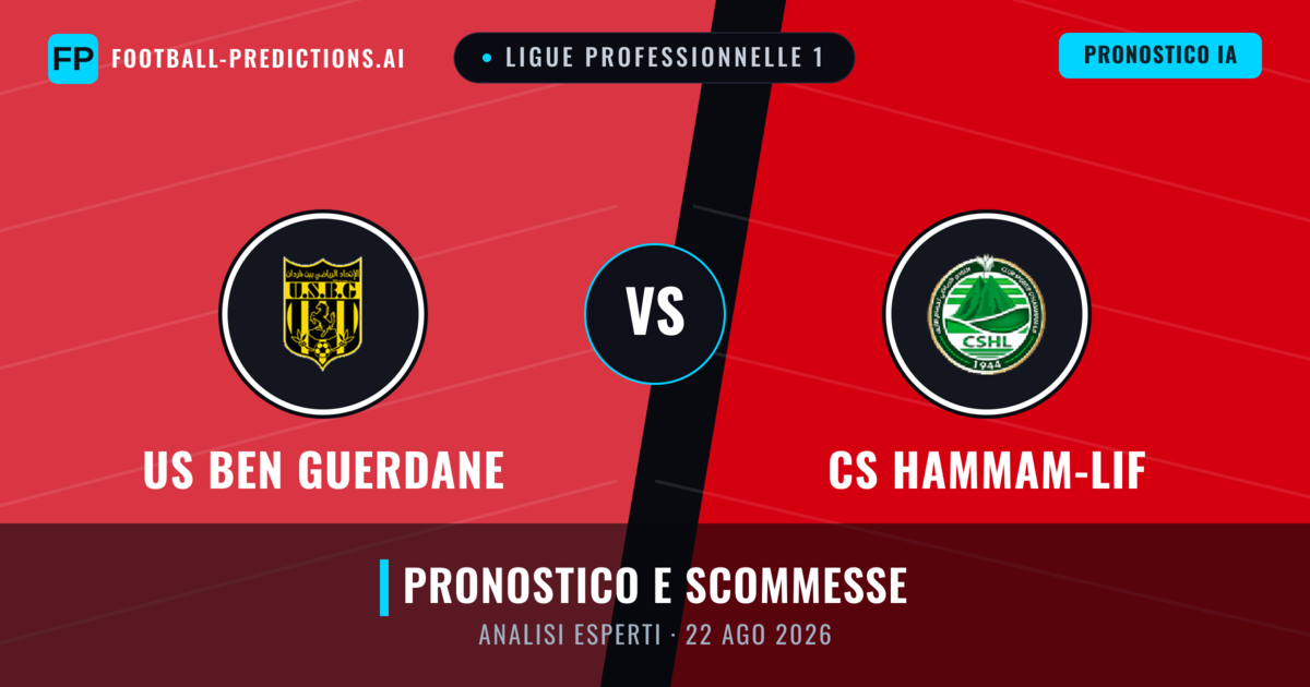 US Ben Guerdane vs CS Hammam-Lif — pronostico e anteprima del match