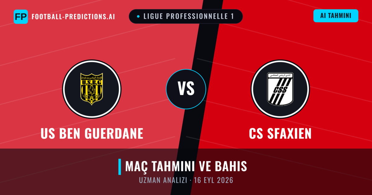 US Ben Guerdane - CS Sfaxien — maç tahmini ve önizleme