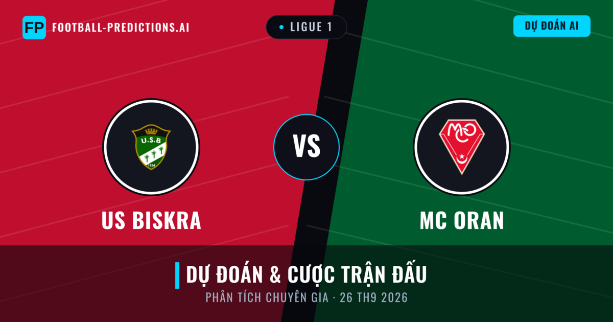 US Biskra vs MC Oran — dự đoán và xem trước trận đấu