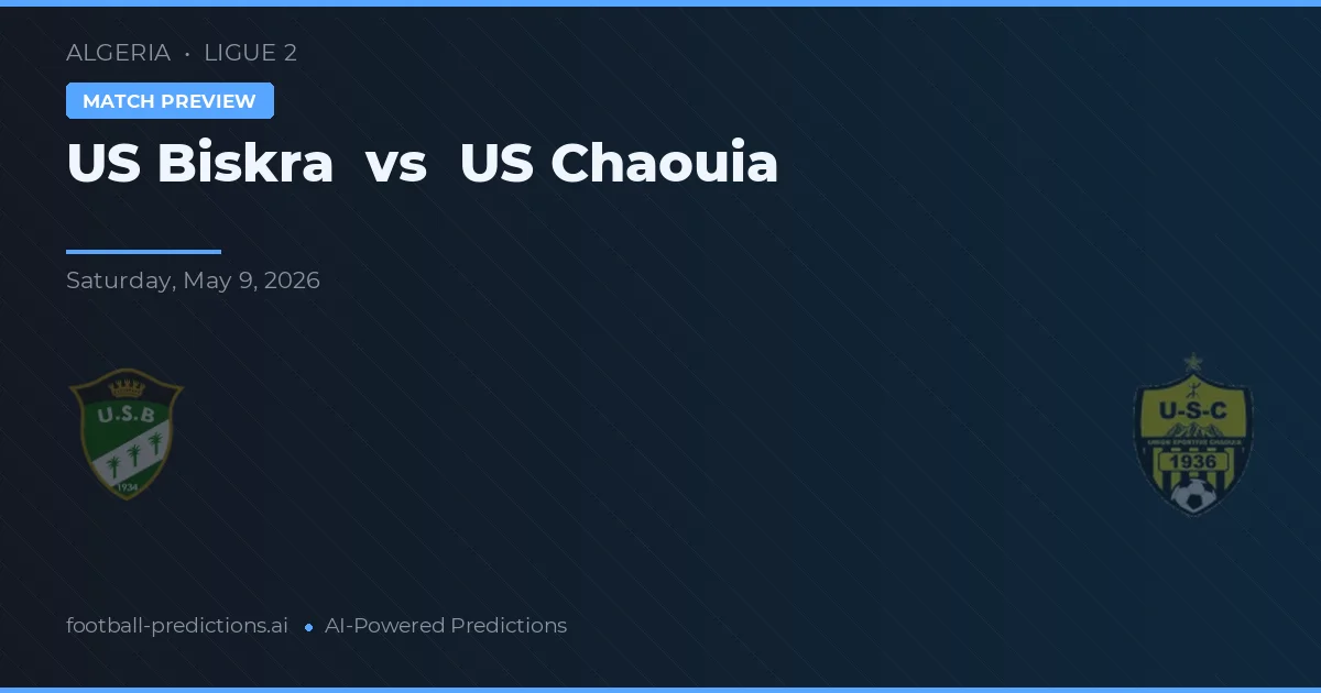 US Biskra vs US Chaouia — prediksi dan pratinjau pertandingan