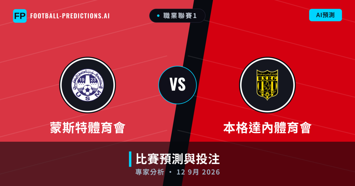蒙斯特體育會 vs 本格達內體育會 — 比赛预测和前瞻