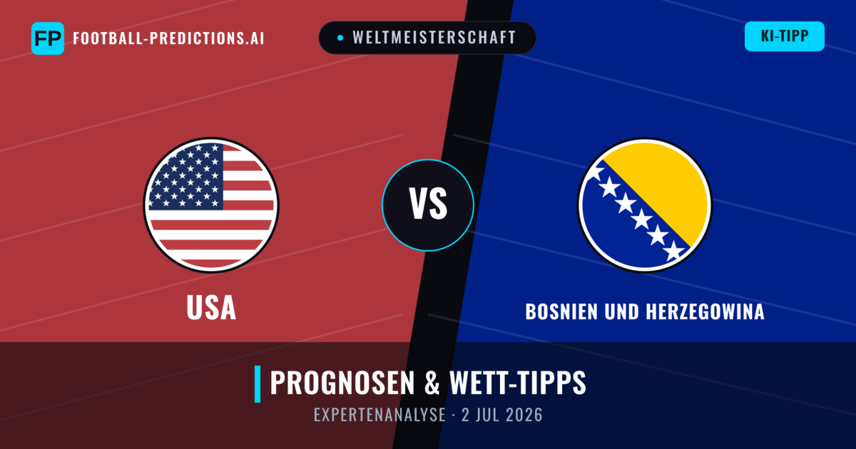USA vs Bosnien und Herzegowina — Prognose und Spielvorschau