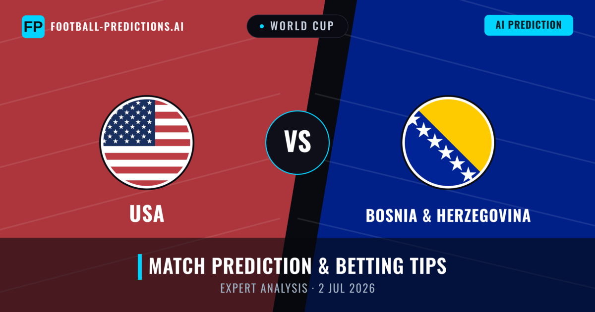 USA vs Bosnia & Herzegovina — match prediction & preview