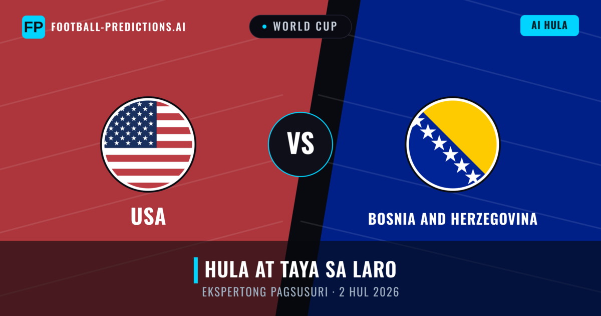 USA vs Bosnia and Herzegovina β hula at preview ng laban