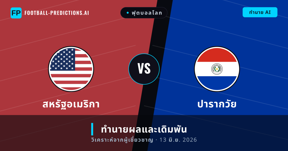 สหรัฐอเมริกา พบ ปารากวัย — ทำนายผลและพรีวิวการแข่งขัน