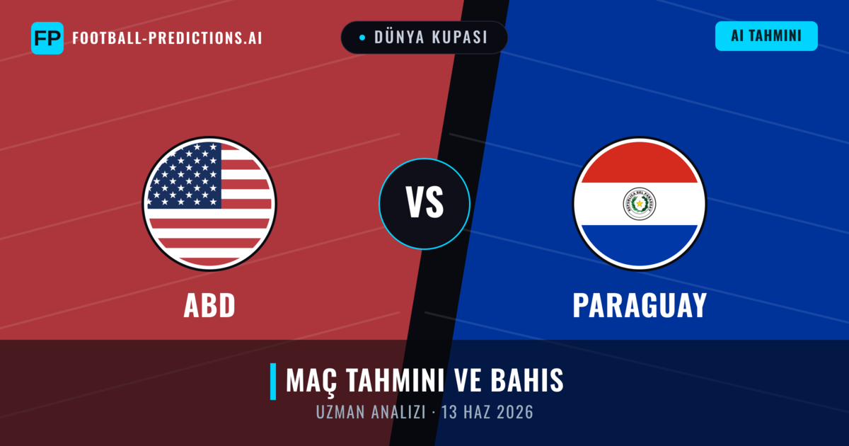 ABD - Paraguay — maç tahmini ve önizleme