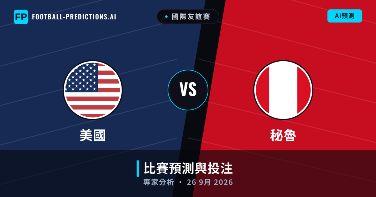 美國 vs 秘魯 — 比赛预测和前瞻