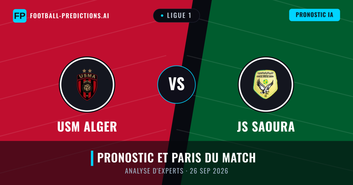USM Alger vs JS Saoura — pronostic et avant-match