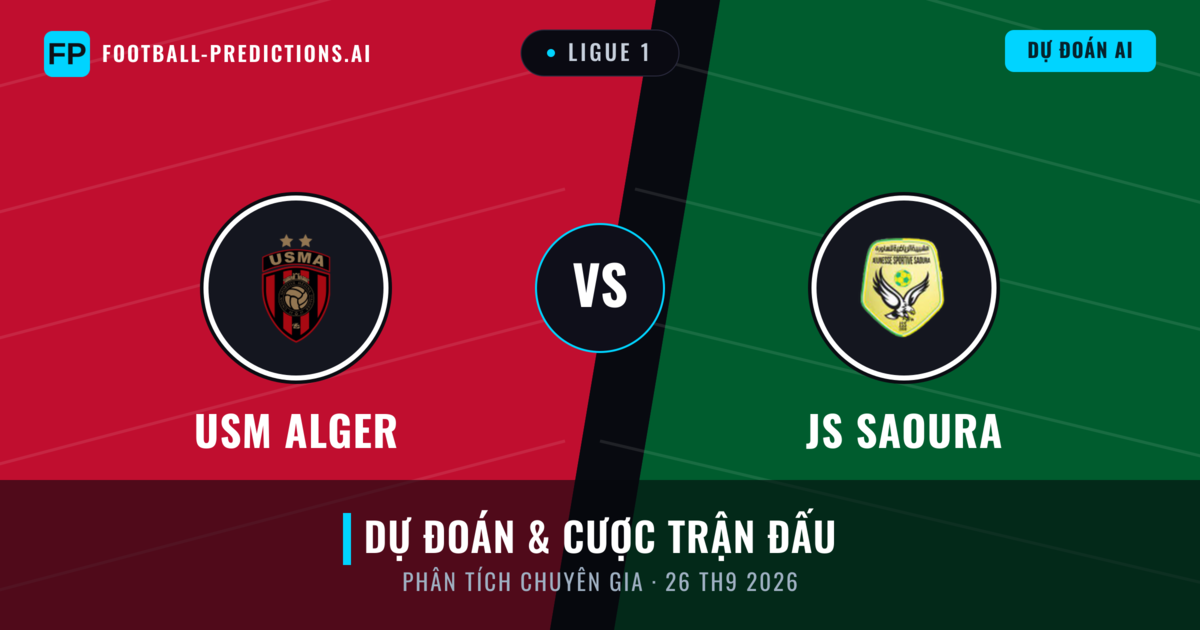 USM Alger vs JS Saoura — dự đoán và xem trước trận đấu