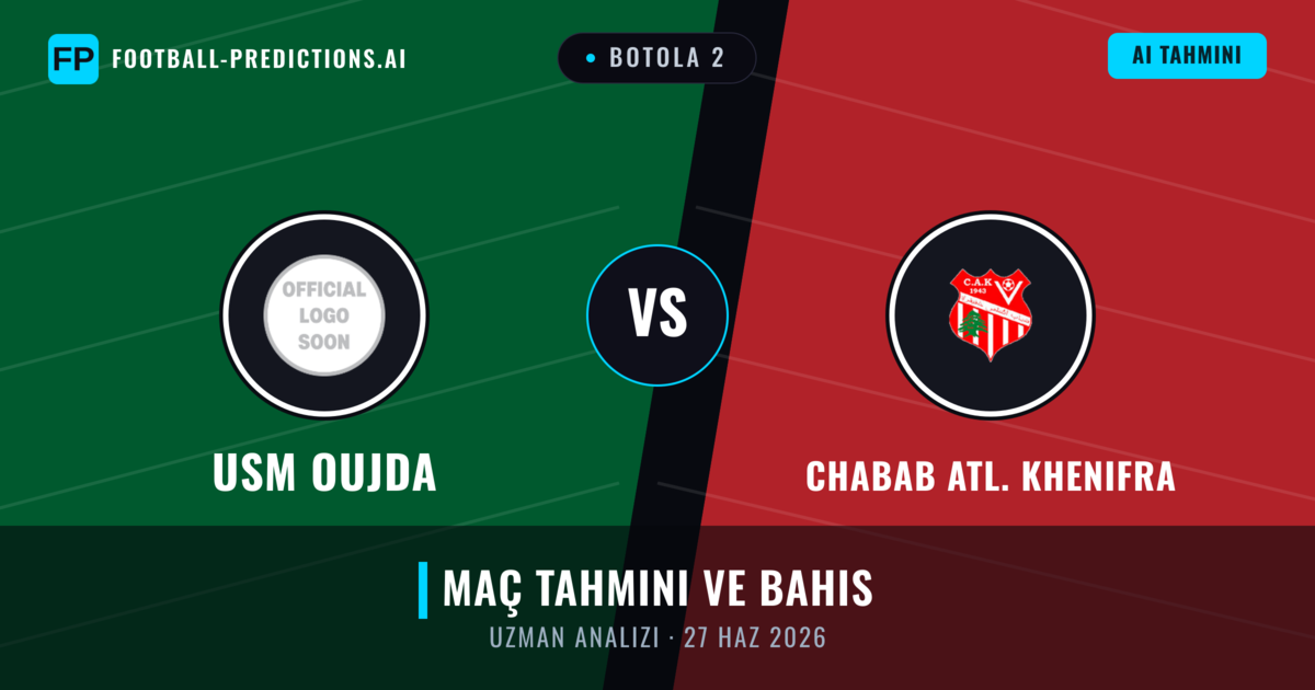 USM Oujda - Chabab Atl. Khenifra — maç tahmini ve önizleme