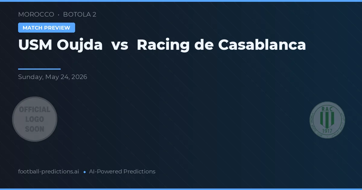 USM Oujda vs Racing Casablanca — prediksi dan pratinjau pertandingan