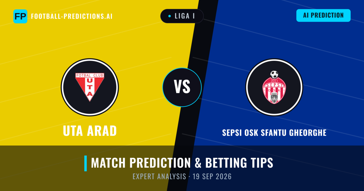 Uta Arad vs Sepsi OSK Sfantu Gheorghe — match prediction & preview