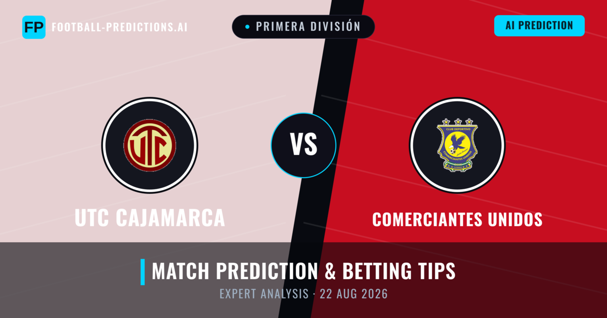 UTC Cajamarca vs Comerciantes Unidos — match prediction & preview