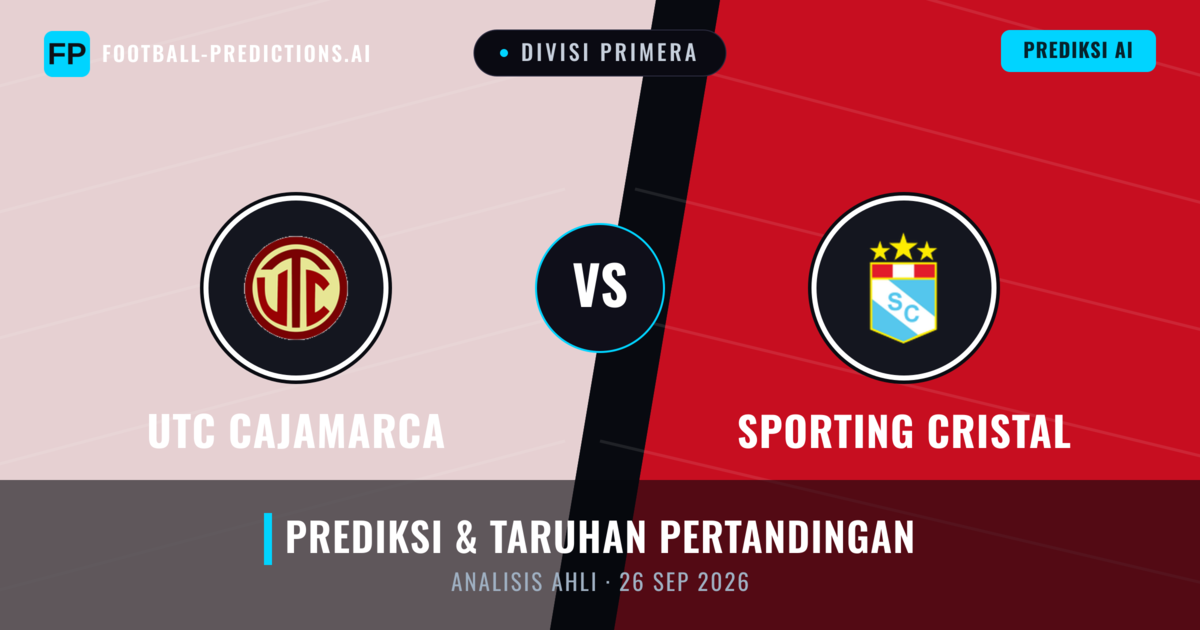 UTC Cajamarca vs Sporting Cristal — prediksi dan pratinjau pertandingan
