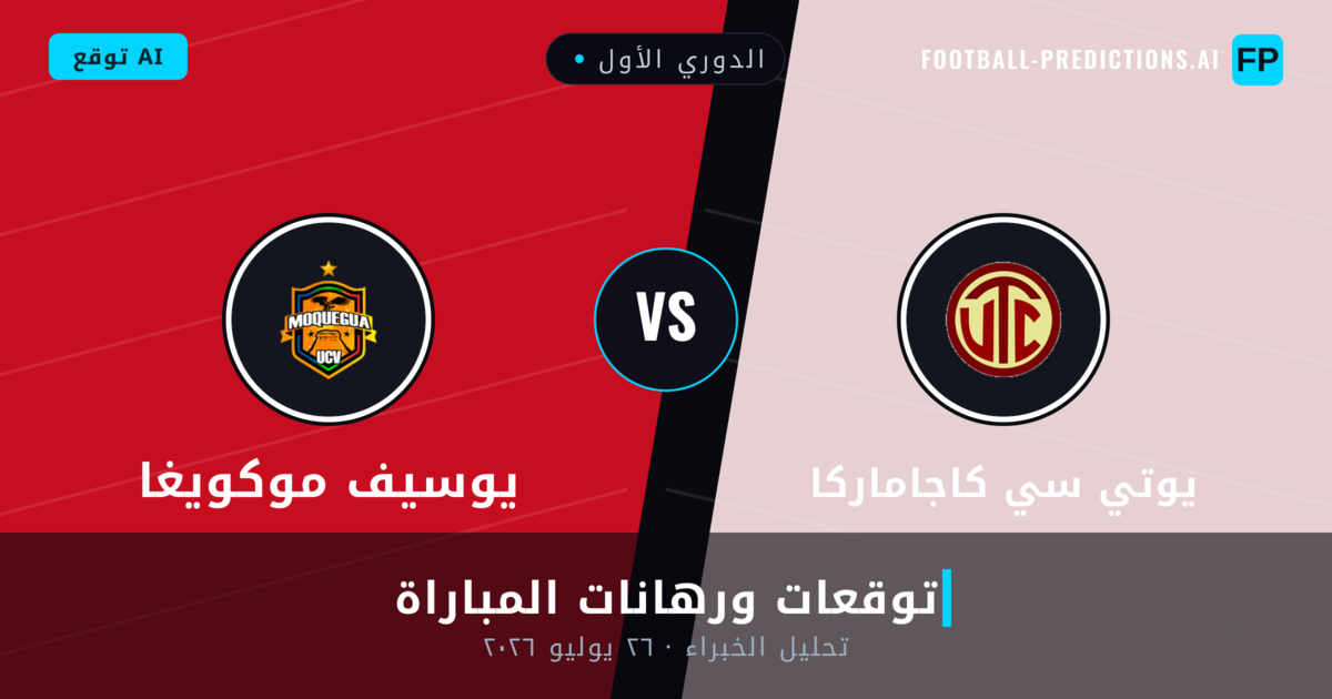 يوتي سي كاجاماركا ضد يوسيف موكويغا — توقعات ومعاينة المباراة