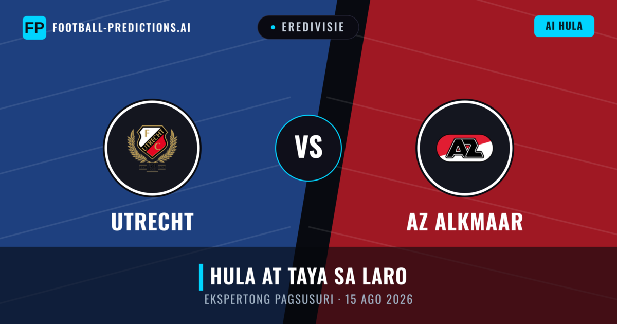 Utrecht vs AZ Alkmaar — hula at preview ng laban