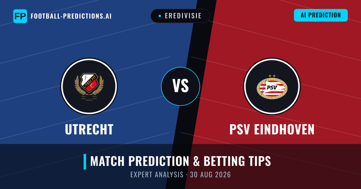 Utrecht vs PSV Eindhoven — match prediction & preview
