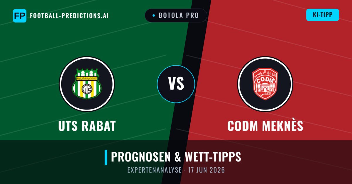 UTS Rabat vs CODM Meknès — Prognose und Spielvorschau