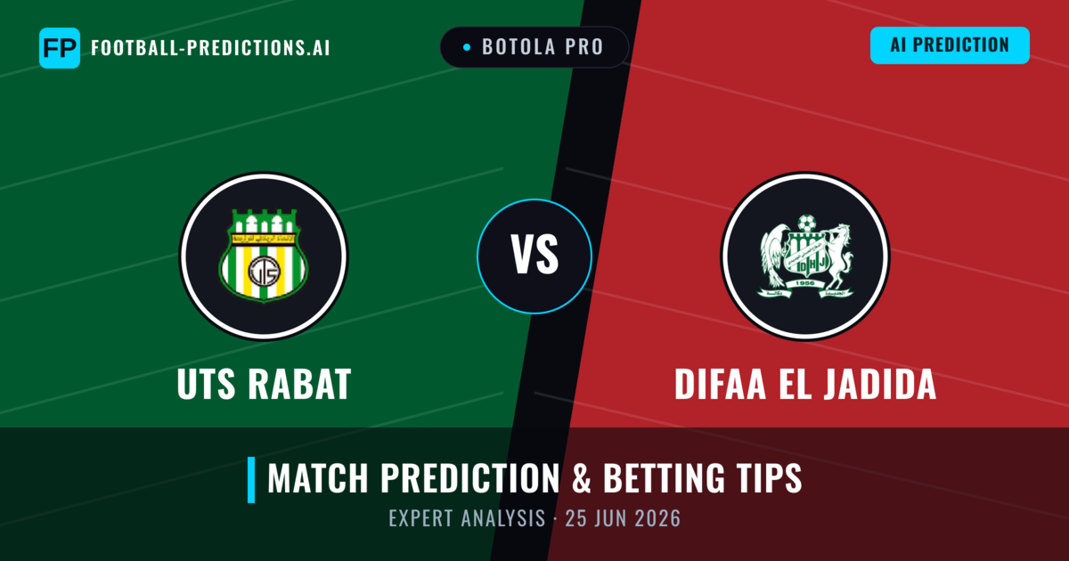 UTS Rabat vs Difaa EL Jadida — match prediction & preview