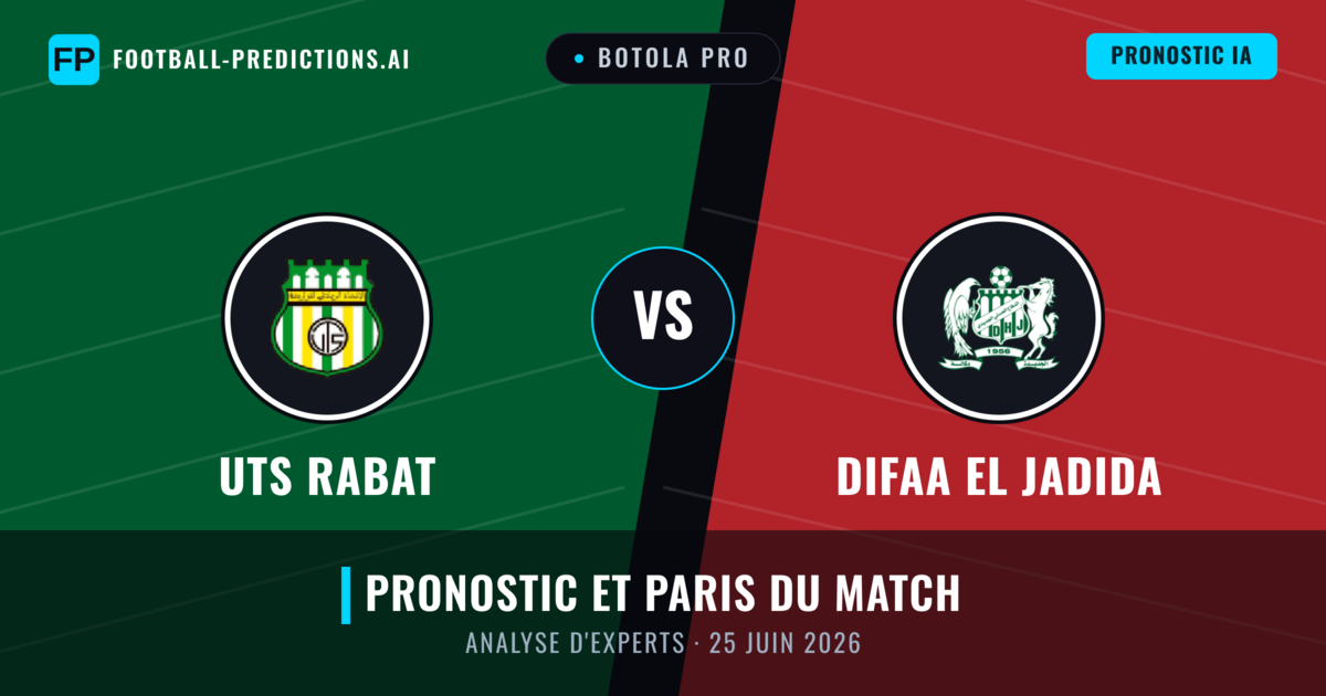 UTS Rabat vs Difaa El Jadida — pronostic et avant-match