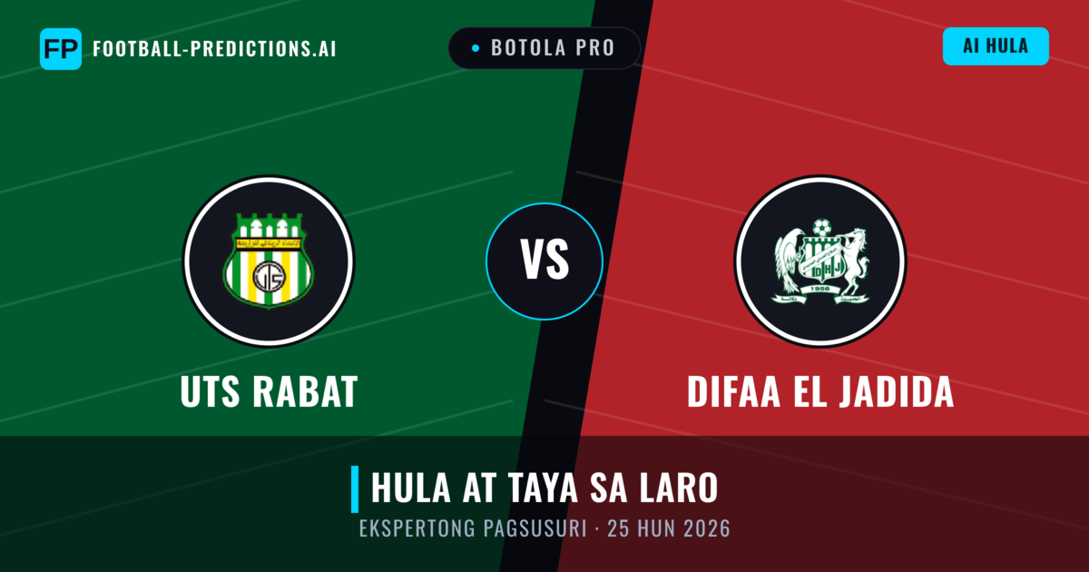 UTS Rabat vs Difaa EL Jadida — hula at preview ng laban