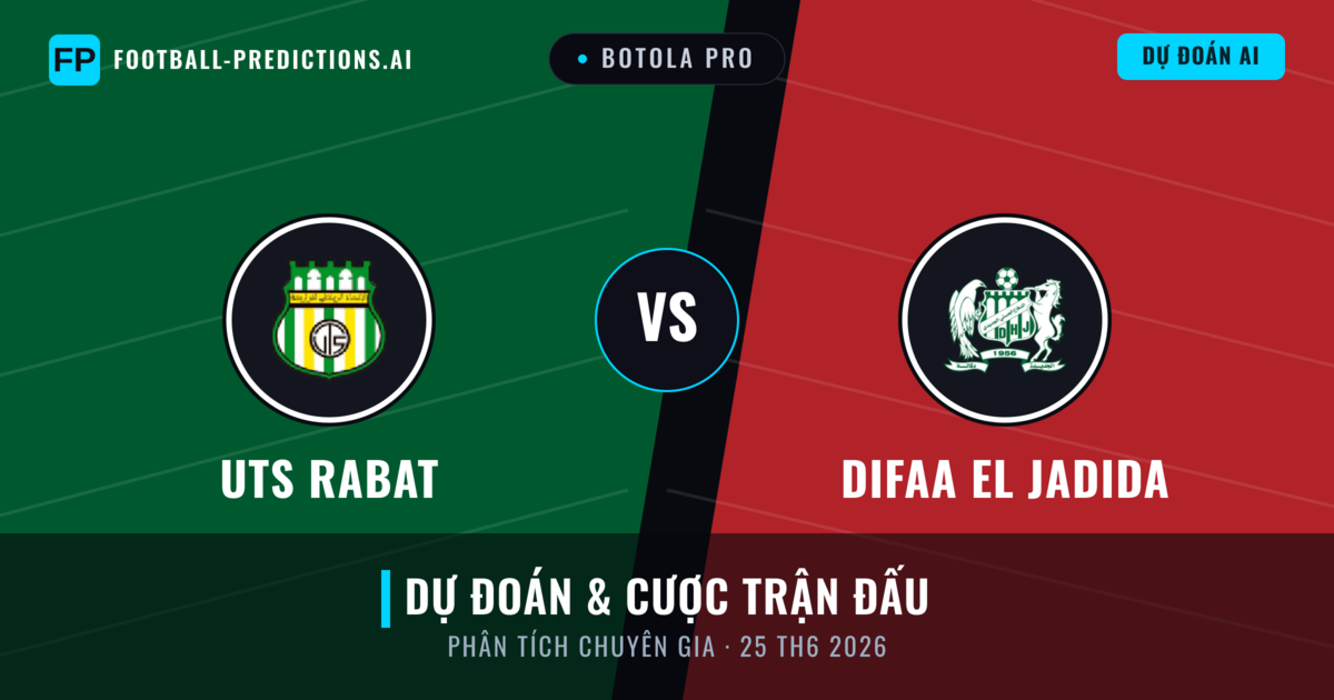 UTS Rabat vs Difaa EL Jadida — dự đoán và xem trước trận đấu