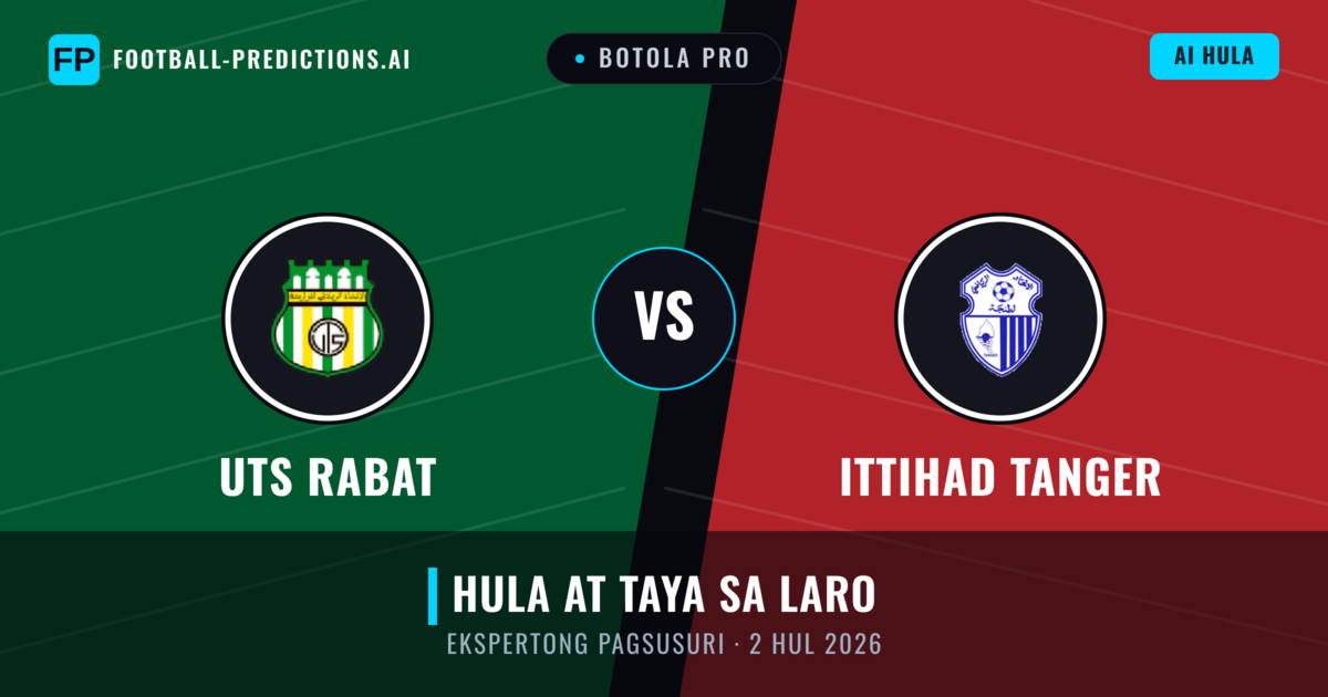 UTS Rabat vs Ittihad Tanger — hula at preview ng laban