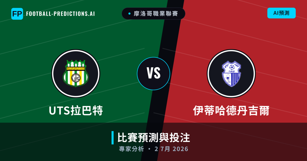 UTS拉巴特 vs 伊蒂哈德丹吉爾 — 比赛预测和前瞻