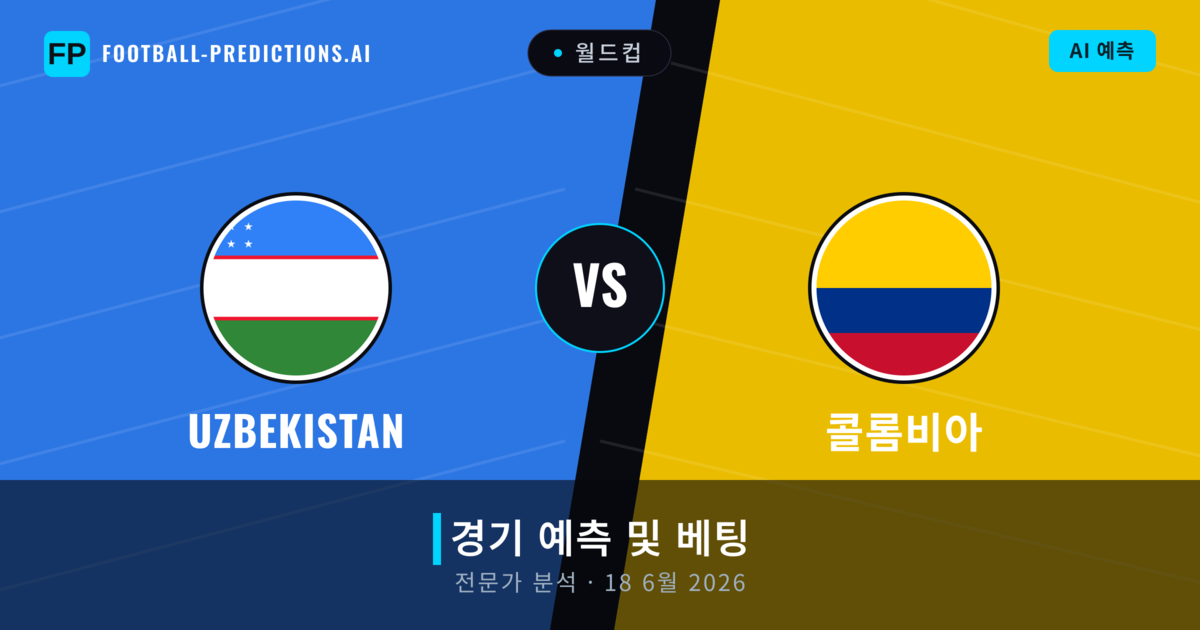 Uzbekistan 대 콜롬비아 — 경기 예측 및 프리뷰