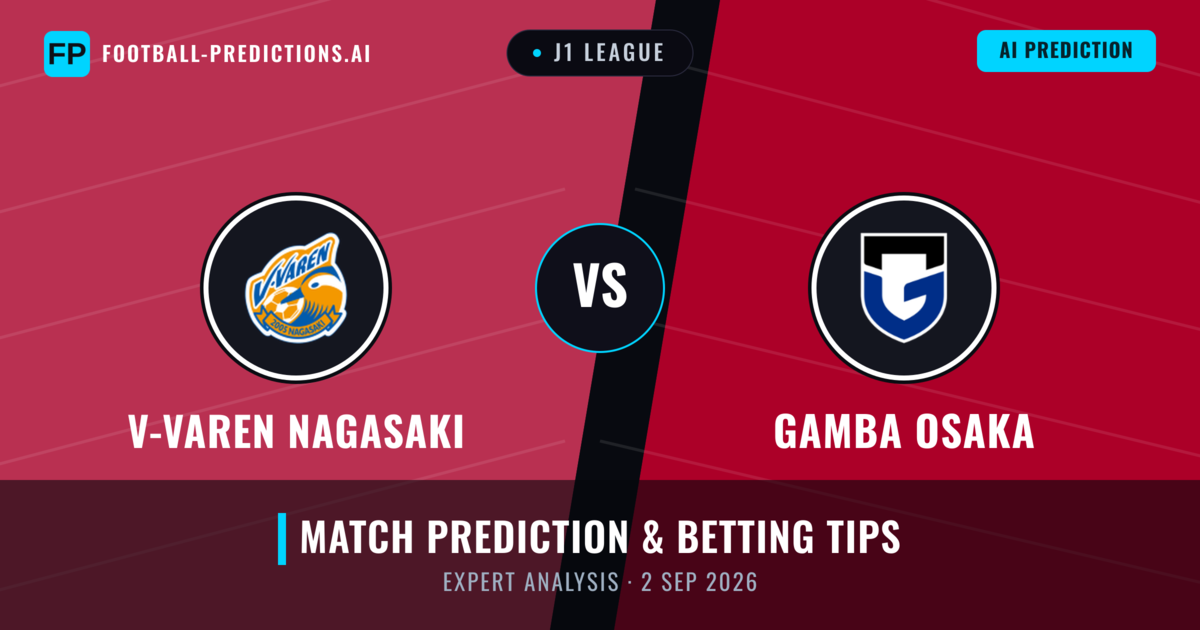 V-varen Nagasaki vs Gamba Osaka — match prediction & preview